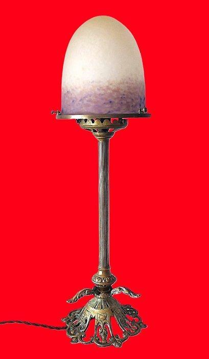 Tafellamp - Glas, Messing - Schneider, Antiek en Kunst, Kunst | Designobjecten