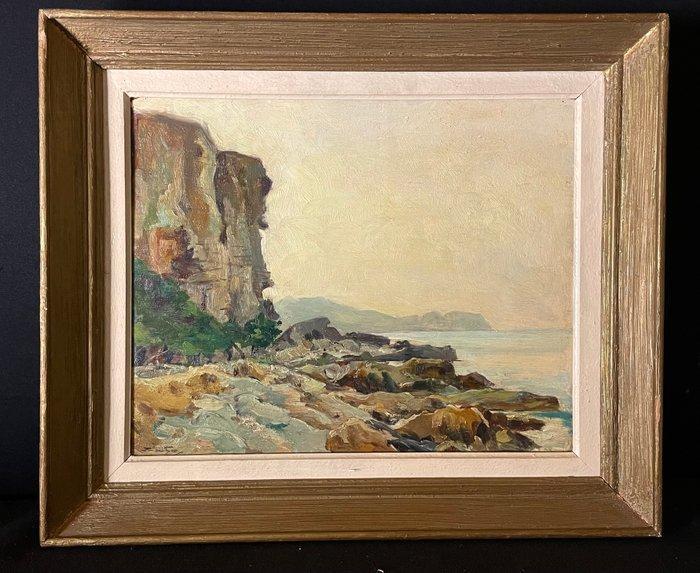 René Mailhe (XX) - Falaises de Sainte-Marguerite Cap Brun, Antiek en Kunst, Kunst | Schilderijen | Klassiek