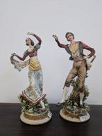 sculptuur, Danzatori - 47 cm - Porselein, Antiek en Kunst
