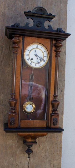 Regulateur wandklok - Gustav Becker - Hout, Messing -, Antiek en Kunst, Antiek | Klokken