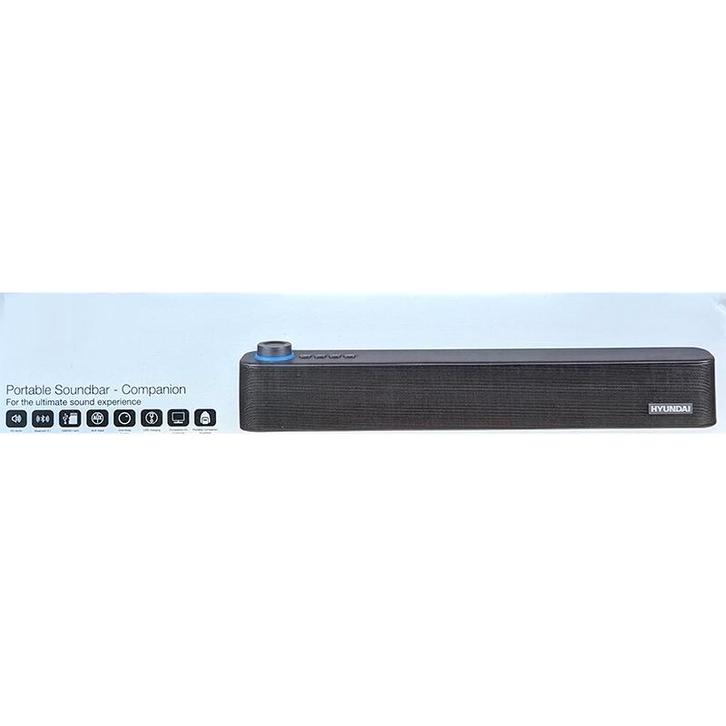 Bluetooth soundbar - draadloos - draagbaar - Zwart - 42 cm, Audio, Tv en Foto, Soundbars, Verzenden