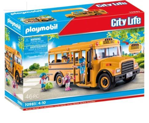PLAYMOBIL City Life Amerikaanse schoolbus - 70983, Kinderen en Baby's, Speelgoed | Duplo en Lego, Nieuw, Verzenden