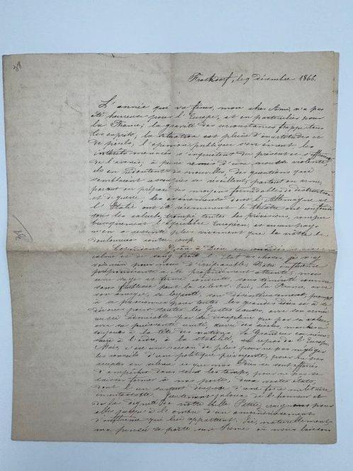 Henri V, comte de Chambord - L.A.S., 4 pages In-4, 9, Verzamelen, Film en Tv