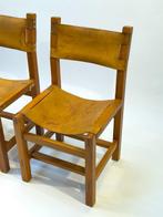 Maison Regain - Stoel (2) - iepenhout, tuigleer - set of 2