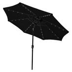 LED Parasol met Kantelfunctie 270 cm - Zwart, Nieuw, Verzenden