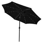 LED Parasol met Kantelfunctie 270 cm - Zwart, Verzenden