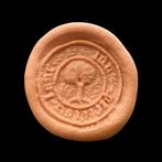 Middeleeuws Brons Zeer zeldzame zegelstempel met, Antiek en Kunst