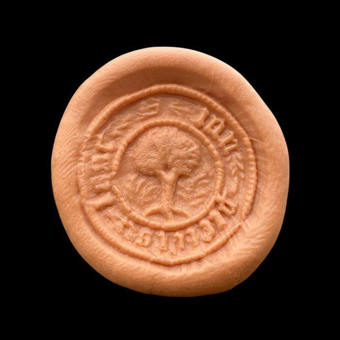 Middeleeuws Brons Zeer zeldzame zegelstempel met, Antiquités & Art, Antiquités | Autres Antiquités
