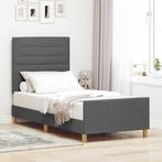 vidaXL Bedframe Donkergrijs 100x200 cm Stof, Verzenden, Nieuw