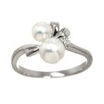 Mikimoto - Ring - 18 karaat Witgoud