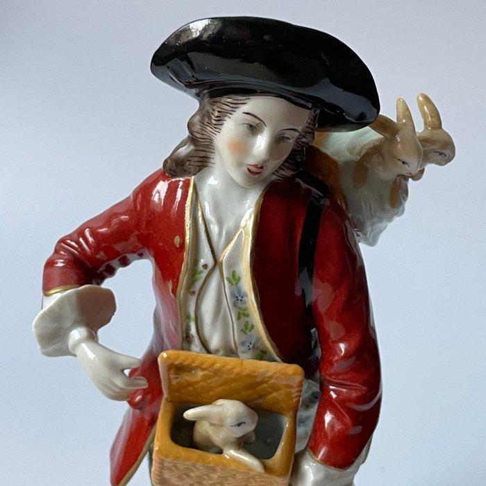 Sitzendorf - Figurine - vendeur de lapins - Porcelaine, Antiquités & Art, Antiquités | Verre & Cristal