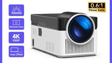 Beamer - Projector - 900 ANSI - 1080P Full HD - Wit - Magcub beschikbaar voor biedingen