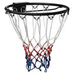 vidaXL Basketbalring 39 cm staal zwart, Verzenden