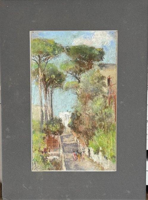 Giuseppe Casciaro (1863-1941) - Capri, Antiek en Kunst, Kunst | Schilderijen | Klassiek