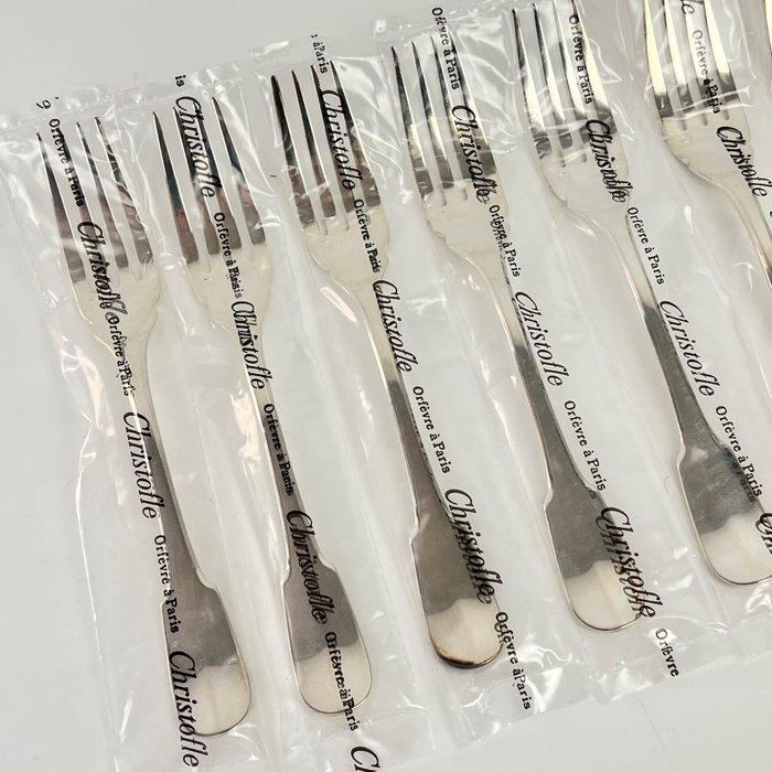 Christofle - Visbestekset (9) - Cluny - Nieuw - Verzilverd -, Antiquités & Art, Antiquités | Meubles | Tables