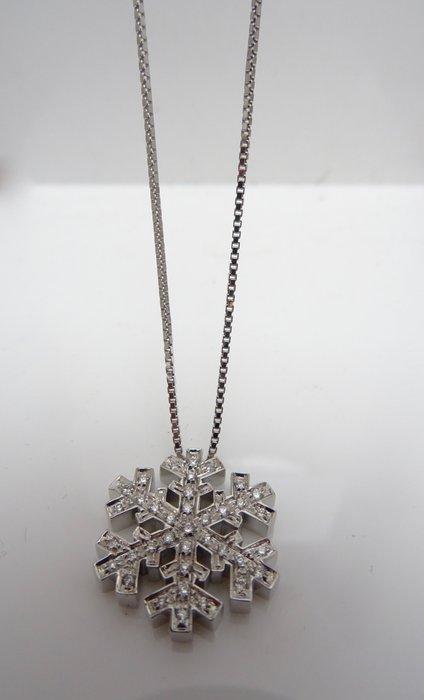 Salvini - Ketting met hanger Witgoud, Handtassen en Accessoires, Antieke sieraden