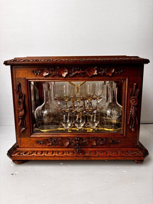 Cave à liqueur foret noir - Drankkast - Kristal, Antiek en Kunst, Antiek | Overige Antiek