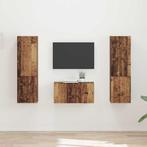 vidaXL Tv-meubelset 5 pcs Oud Hout Bewerkt hout, Verzenden