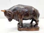 sculptuur, Bull - 14 cm - Hout, Antiek en Kunst