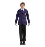 Kostuum Wednesday School Uniform Zwart/Paars Jongen, Verzenden