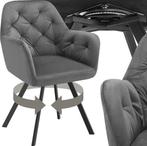 2dekans | tectake® - Draaistoel in fluweellook -, Huis en Inrichting, Stoelen, Ophalen of Verzenden, Nieuw