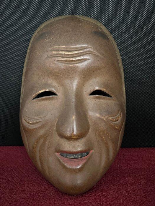 Noh masker - Hout, Houten gesculpteerd antiek Noh-masker -, Antiek en Kunst, Antiek | Overige Antiek