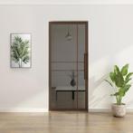 Stalen taatsdeur - Brons - 6 Vlaks - Rook glas - Luxe design, 80 tot 100 cm, Overige typen, Nieuw, Metaal
