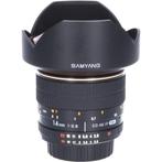 Tweedehands Samyang 14mm f/2.8 ED AS IF UMC Nikon AE CM4428, Audio, Tv en Foto, Foto | Lenzen en Objectieven, Ophalen of Verzenden