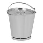 Emmer RVS met stootrand en maatverdeling 10L -  Ø31x27(h)cm, Verzenden, Nieuw in verpakking