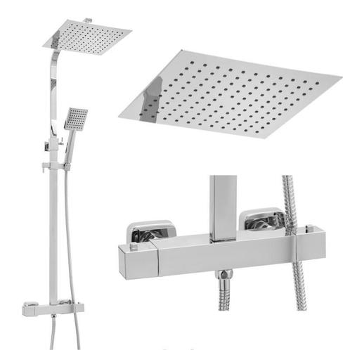 Douchepaneel - met Regendouche 25cm - en Thermostaatkraan, Doe-het-zelf en Bouw, Sanitair, Nieuw, Ophalen of Verzenden