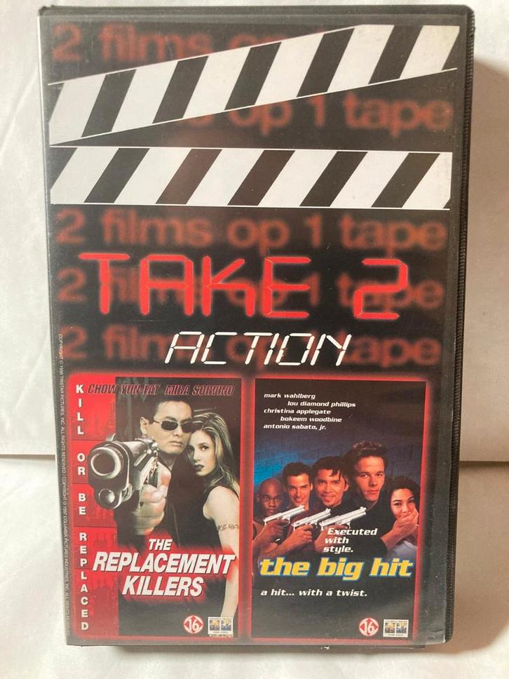 FILMBOX / THE REPLACEMENT KILLERS / THE BIG HIT (VHS), Cd's en Dvd's, VHS | Film, Gebruikt