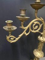 Grand Bougeoir Napoléon III - Candélabre - Bronze, Laiton, Antiek en Kunst