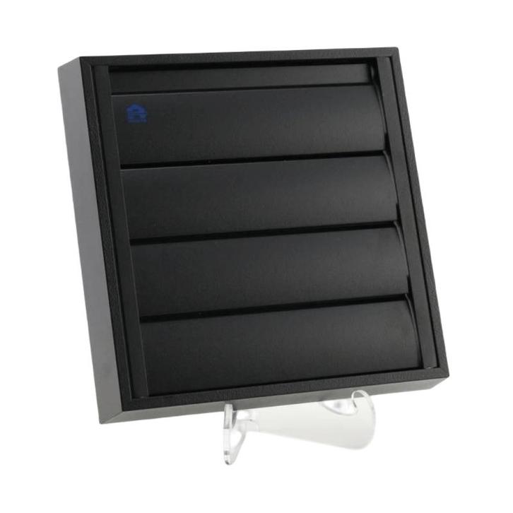 Overdrukrooster opbouw (BxH) 210 x 210mm - RAL9005 - ZWART, Doe-het-zelf en Bouw, Ventilatie en Afzuiging, Nieuw, Verzenden