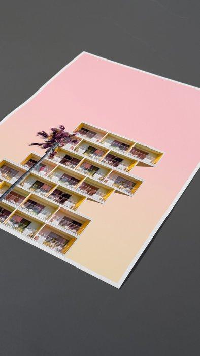 Téber - Containers (Peach), Antiek en Kunst, Kunst | Schilderijen | Modern