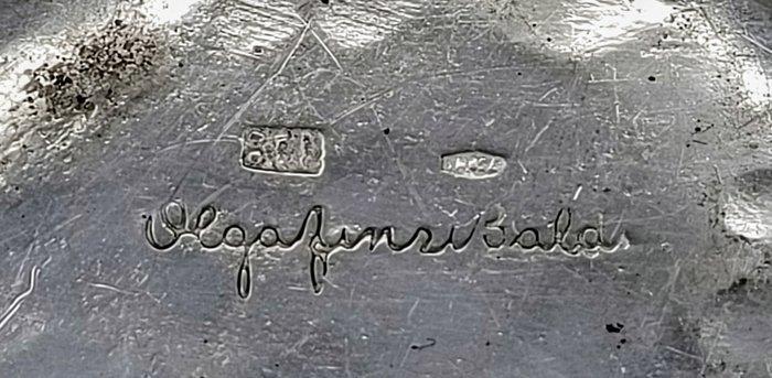 Olga Finzi Baldi - Schotel - .800 zilver, Antiek en Kunst, Antiek | Zilver en Goud