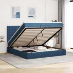 vidaXL Ottoman bed met matras 160x200cm stof blauw, Huis en Inrichting, Slaapkamer | Bedden, Verzenden, Nieuw