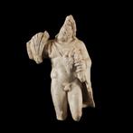 Oud-Romeins Marmer Beeld van de god Silvanus. 2e eeuw n.Chr.
