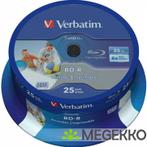 1x25 Verbatim BD-R Blu-Ray 25GB 6x Speed DL Wide Printable