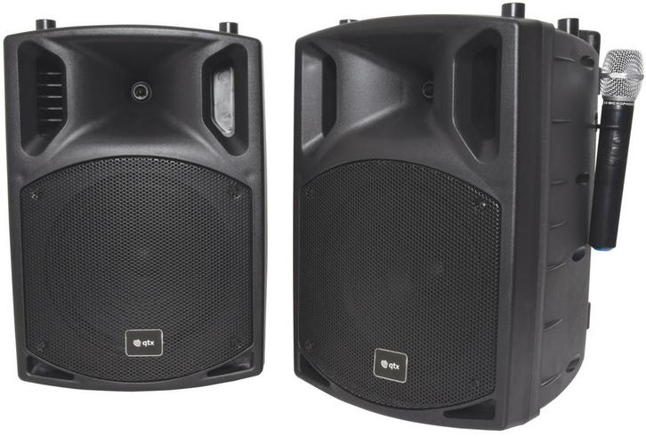 QTX PAV10 Bluetooth Speaker Met Dvd/cd En 2 Draadloze, Audio, Tv en Foto, Luidsprekerboxen