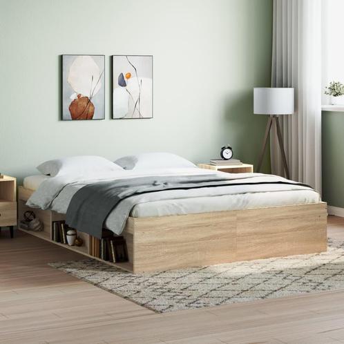 vidaXL Bedframe sonoma eikenkleurig 150x200 cm King Size, Huis en Inrichting, Slaapkamer | Bedden, Nieuw, Verzenden