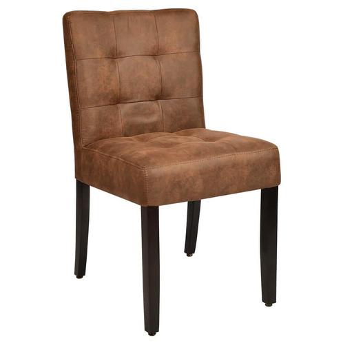 Stoel | DEX | Microvezel/Hout | Brown | Wengé Poten |, Zakelijke goederen, Horeca | Keukenapparatuur, Nieuw in verpakking, Verzenden
