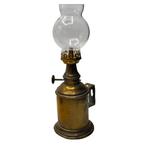 Lhirondelle & E. Besnard Paris - Olielamp - Messing, Glas