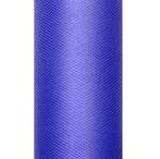 Donkerblauwe Tule Rol 15cm 9m, Verzenden