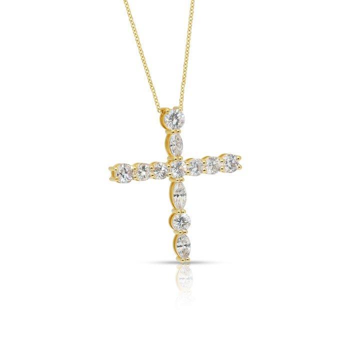 Ketting met hanger - 18 karaat Geel goud - 2.92ct. tw., Handtassen en Accessoires, Antieke sieraden