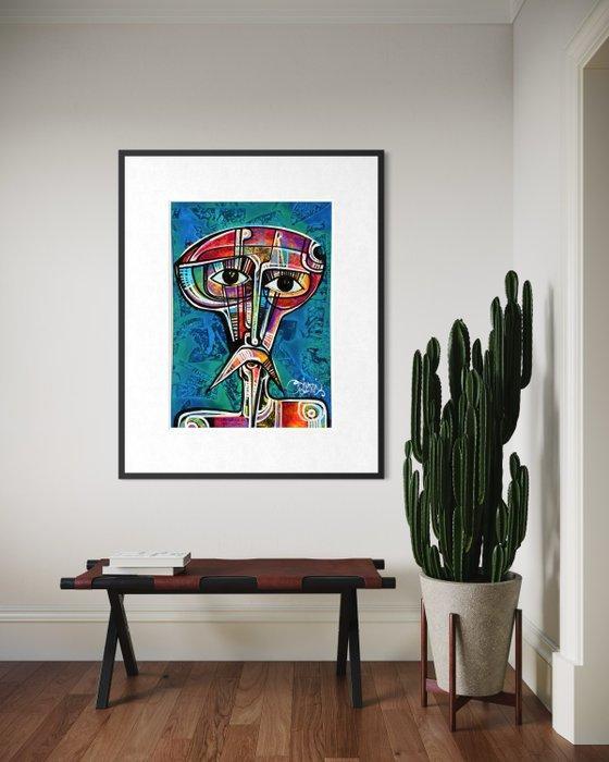 Simeon Gonzales - Quijote en el Rio (NO RESERVE PRICE), Antiek en Kunst, Kunst | Schilderijen | Modern