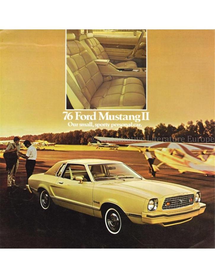 1976 FORD MUSTANG II BROCHURE ENGELS (USA), Boeken, Auto's | Folders en Tijdschriften