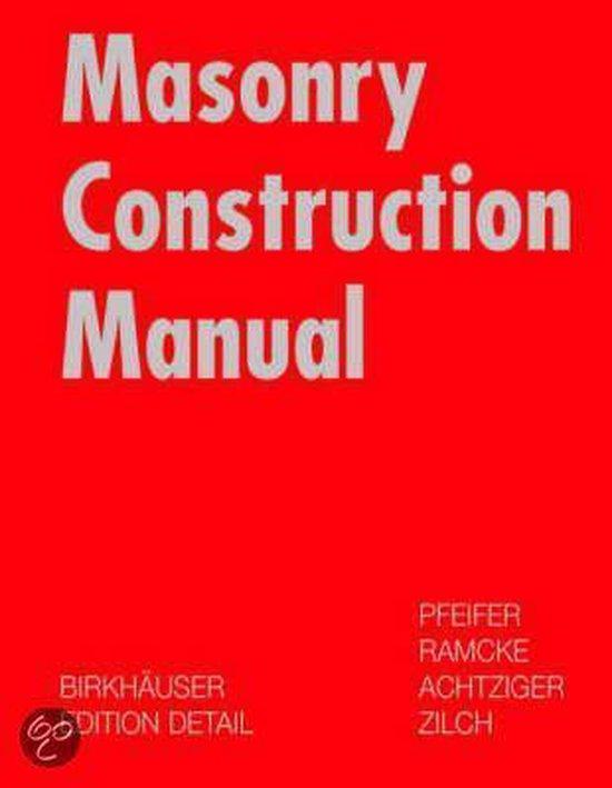 Brick And Block Construction Manual 9783764365431, Boeken, Taal | Engels, Gelezen, Verzenden