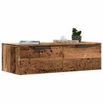 vidaXL Wandkast 68x30x20 cm bewerkt hout artisanaal, Verzenden, Nieuw