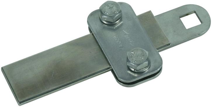 Dehn Pièce de serrage StSt 200ka Pour trou carré 30x4mm D, Doe-het-zelf en Bouw, Elektriciteit en Kabels, Verzenden