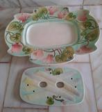 Schaal - Aardewerk - Saint-Clément Art Nouveau aspergeschaal, Antiek en Kunst, Curiosa en Brocante